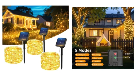 pack de 3 guirnaldas LED Hoteril de exterior de 17 metros