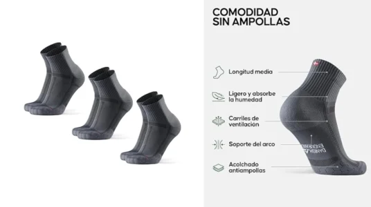 pack de 3 pares de calcetines de running Danish Endurance unisex