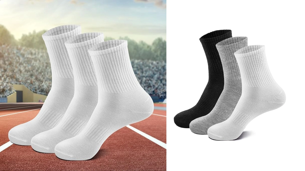 pack de 3 pares de calcetines largos mezcla de algodón unisex