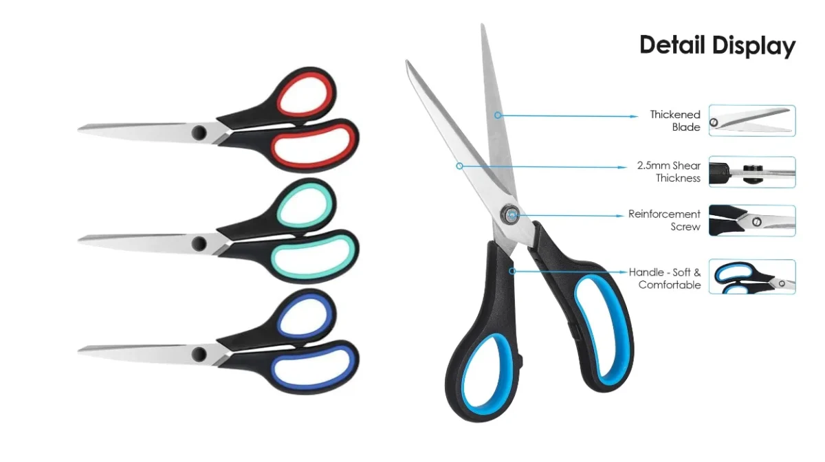 DESTERNILLE: Llévate ya este pack de 3 tijeras multiusos de acero inoxidable por sólo 3,67€ ¡1,22€ cada tijera!
