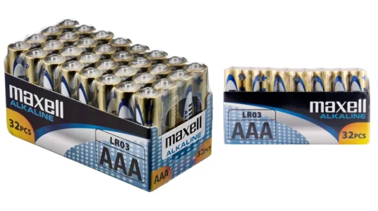 pack de 32 pilas alcalinas AAA Maxell