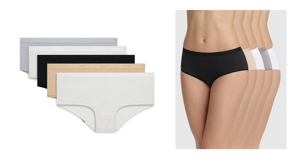 pack de 5 bragas DIM boxer Les Pockets Soft Touch para mujer