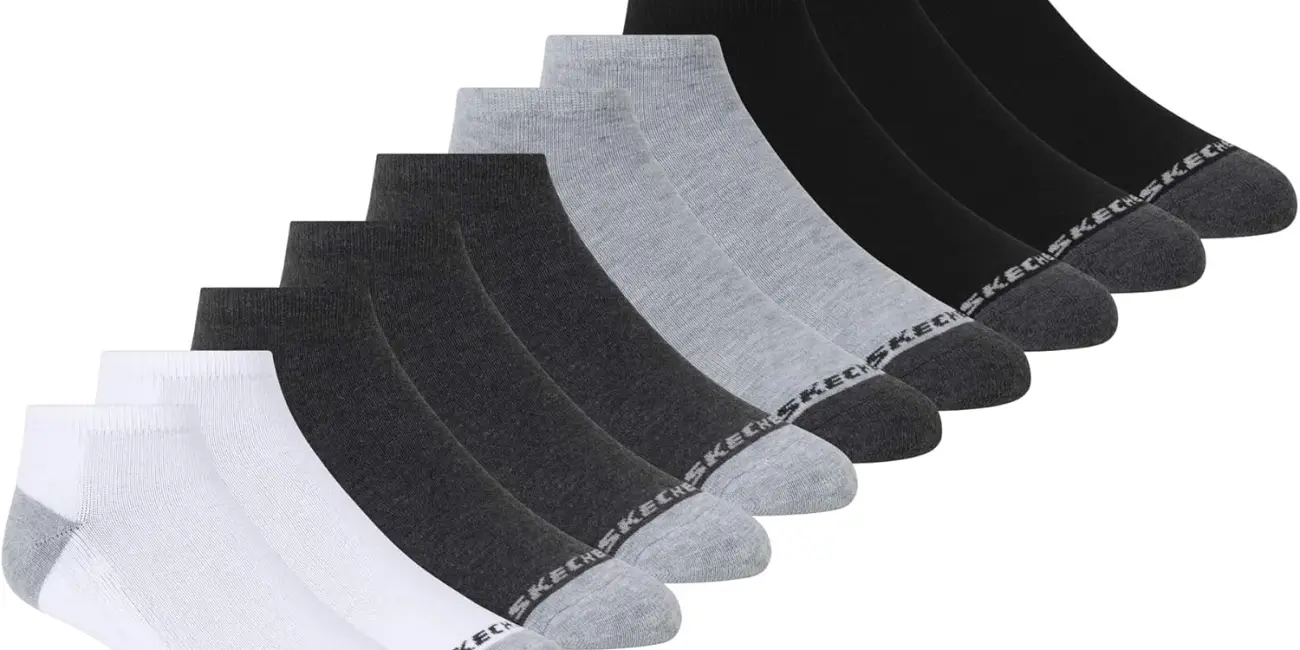 Pack de 5 pares de calcetines invisibles Skechers para hombre