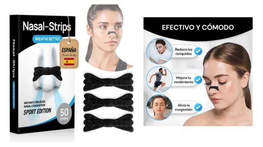 pack de 50 tiras nasales anti ronquidos