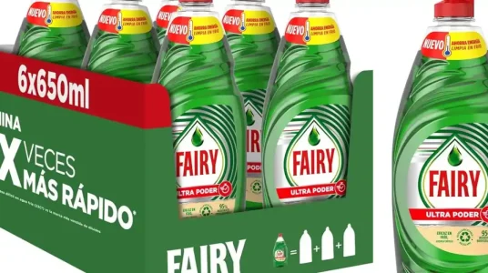Chollo Pack de 6 botellas de Fairy Ultra Poder 650 ml