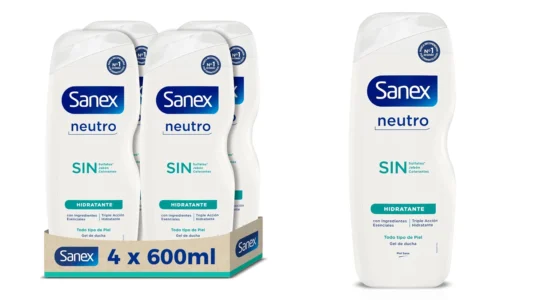 pack de 6 botes de gel de ducha Sanex Neutro Hidratante