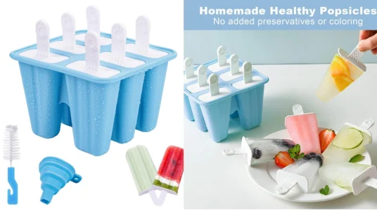 pack de 6 moldes de helado de silicona sin BPA