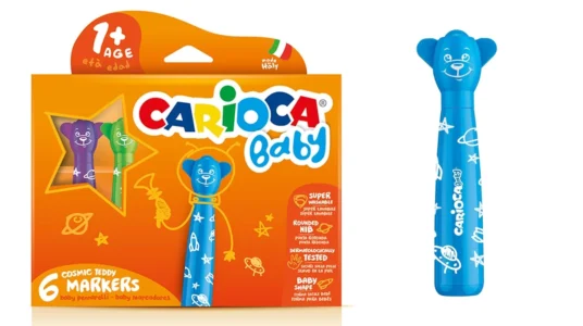 pack de 6 rotuladores Carioca Teddy Markers Baby