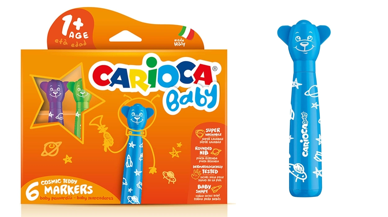 pack de 6 rotuladores Carioca Teddy Markers Baby