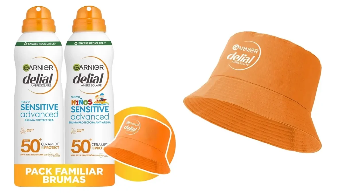 Pack de brumas solares Garnier Delial con gorro de regalo a un precio GENIAL