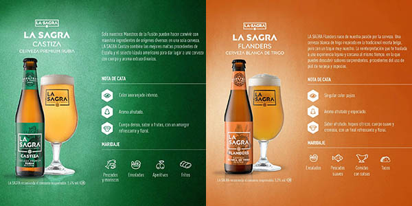 Pack degustación 4 cervezas La Sagra + vaso 