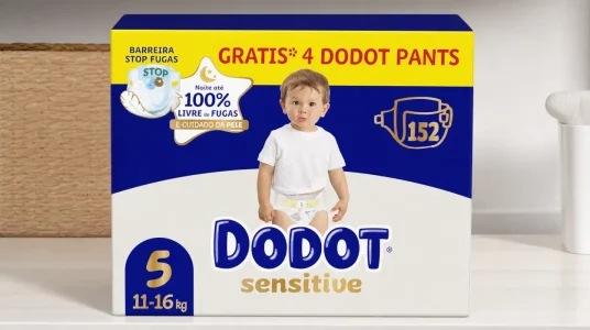 Pack x152 pañales Dodot Sensitive para bebé