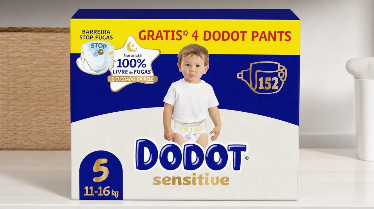 Pack x152 pañales Dodot Sensitive para bebé