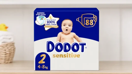 Pack x88 pañales Dodot Sensitive con indicador de humedad