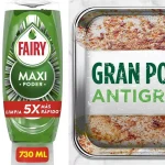 Pack x2 Fairy Maxi Poder Líquido Lavavajillas de 730 ml con descuento automático