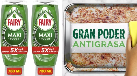 Pack x2 Fairy Maxi Poder Líquido Lavavajillas de 730 ml con descuento automático