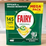 Pack x145 cápsulas Fairy Original Todo en Uno para lavavajillas