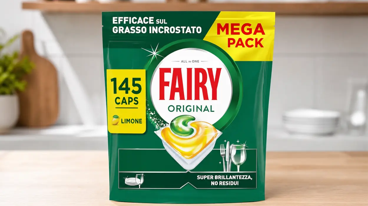 Pack x145 cápsulas Fairy Original Todo en Uno para lavavajillas