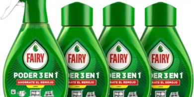 Chollo Pack Fairy Poder Sin Remojo Limón Spray 650 ml + 3 Recambios 500 ml
