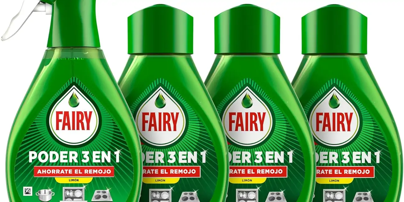 Pack Fairy Poder Sin Remojo Limón Spray 650 ml + 3 Recambios 500 ml