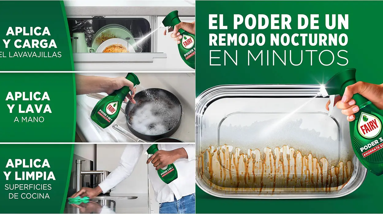 Pack Fairy Poder 3 en 1 sin remojo (spray + recarga) de 1.000 ml barato