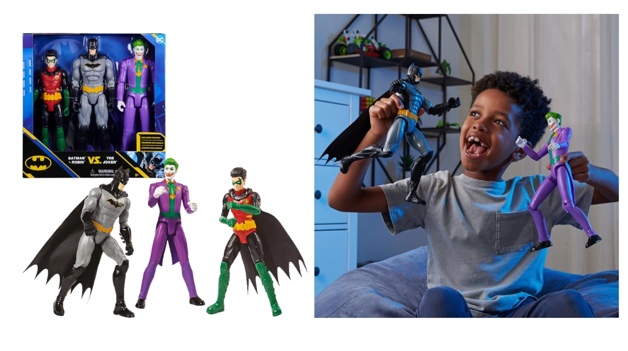 pack figura Batman y Robin contra Joker 30 cm de DC Comics