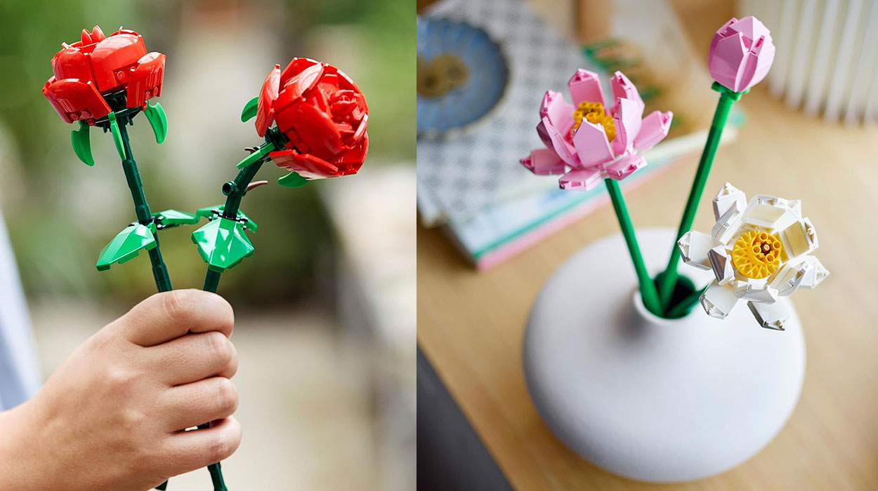 Pack Flores de Loto + Rosas de LEGO Botanical barato