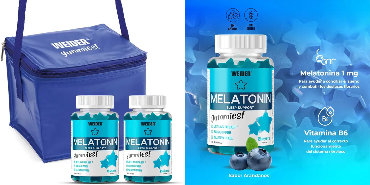 Pack 2x Melatonina en gominolas Weider