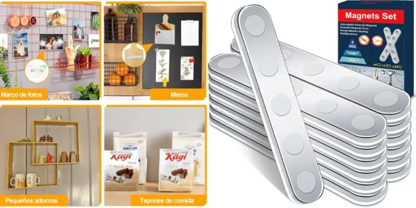 Set de 12 imanes adhesivos BKSAI con sujeción 450G