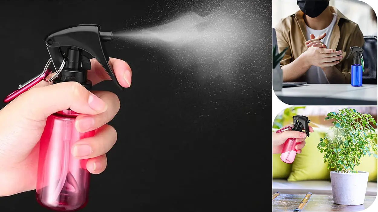 Pack Jostift de 6 botellas pulverizadoras pequeñas de 60 ml con mosquetón barato