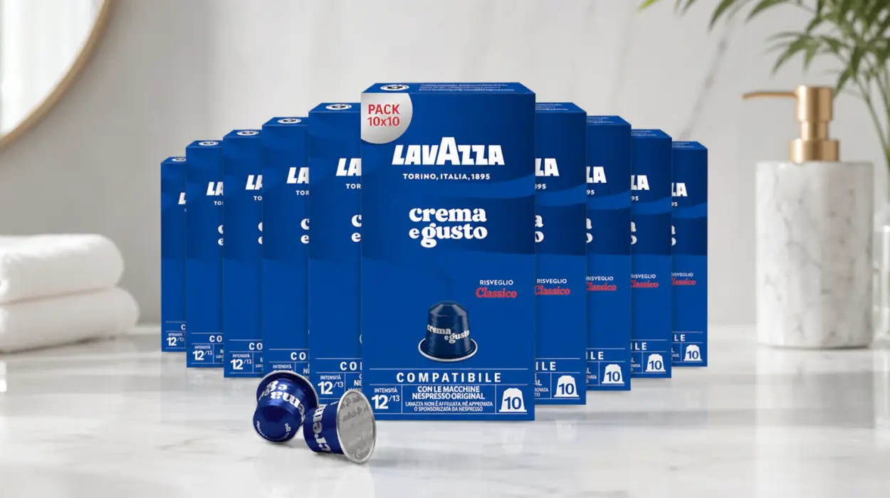 Pack x100 cápsulas Lavazza Crema e Gusto Classico compatibles con Nespresso Original