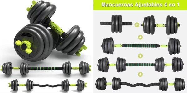 Kit de mancuernas ajustable de 40 Kg Multifit