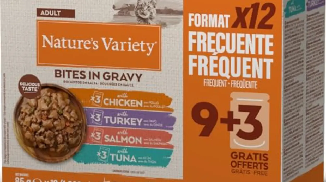 Pack x12 bolsitas de Nature's Variety Bocaditos en Salsa para gatos multisabor de 85 g