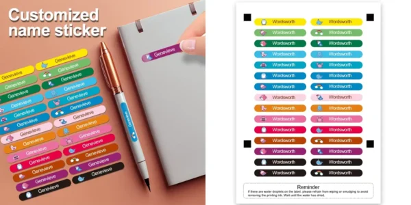 Pack de 60 etiquetas personalizables