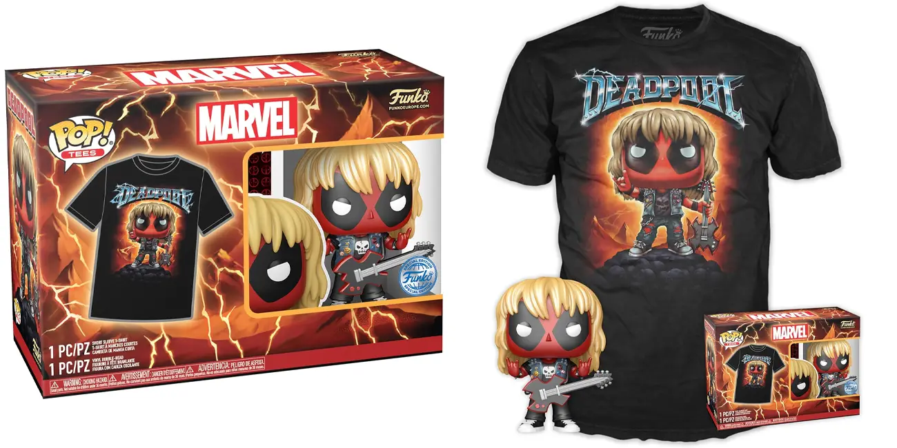 Pack Pop & Tee Funko Pop Deadpool Heavy Metal