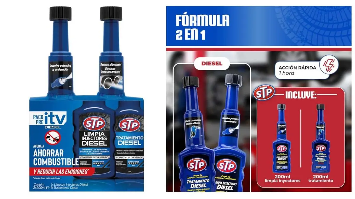 Pack STP Pre-ITV Diesel 1 hora con Limpia Inyectores Diesel + Tratamiento