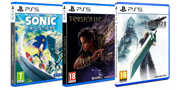 Pack PS5 Slim + Final Fantasy VII Remake Integrade + Forspoken + Sonic Frontiers