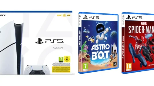 Pack de PS5 Slim (lector) + Astro Bot + Spider-Man 2