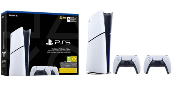 PlayStation 5 Slim digital con 2 mandos DualSense