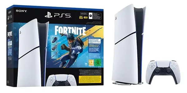 Pack PlayStation 5 Slim Digital Chasis E + Fortnite Flowering Chaos
