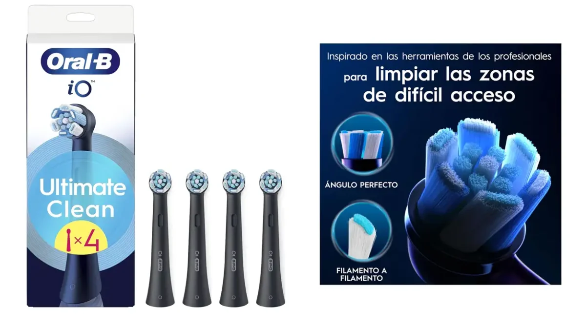 Pack x4 Recambios Oral-B iO Ultimate Clean