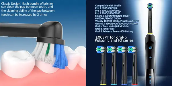 Pack de 16 recambios compatibles para cepillo Oral-B