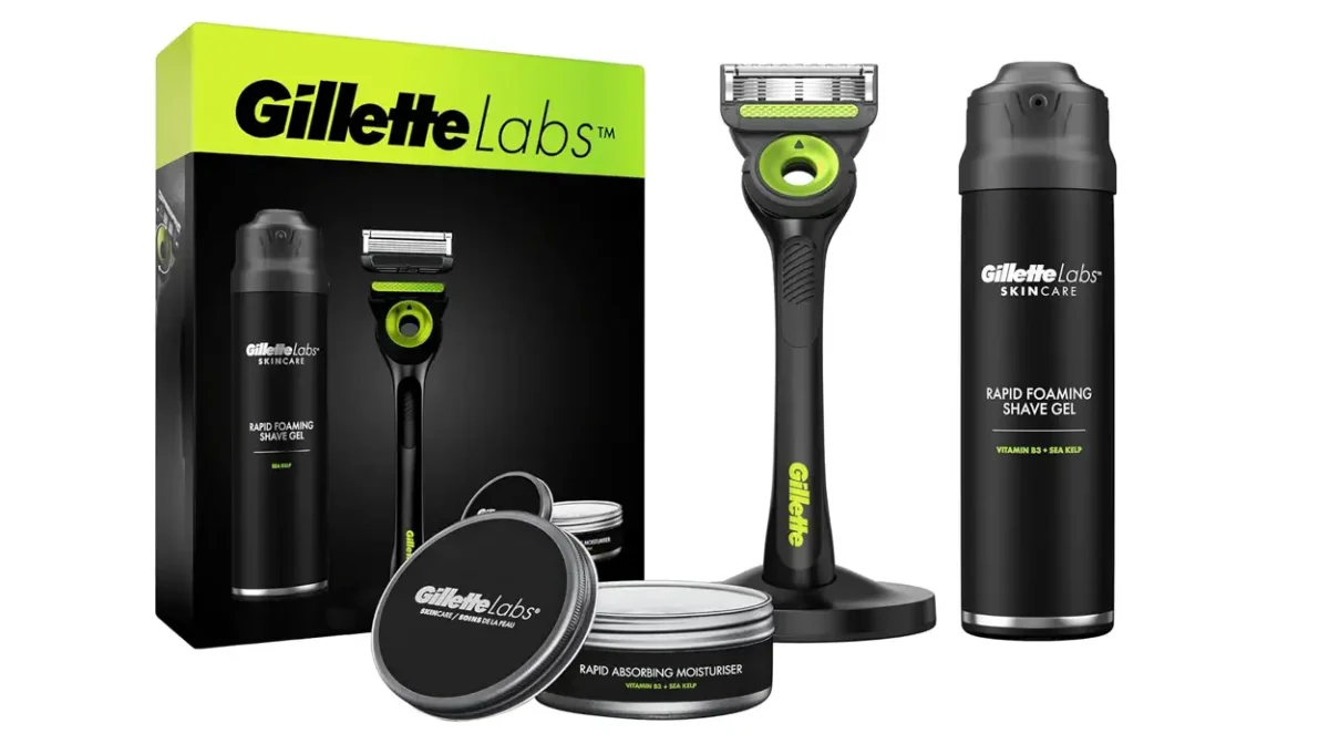 Pack regalo Gillette Labs con maquinilla, gel de afeitar y crema hidratante