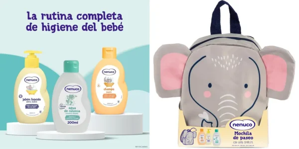 Pack mochila Nenuco Elefante + colonia, jabón y champú