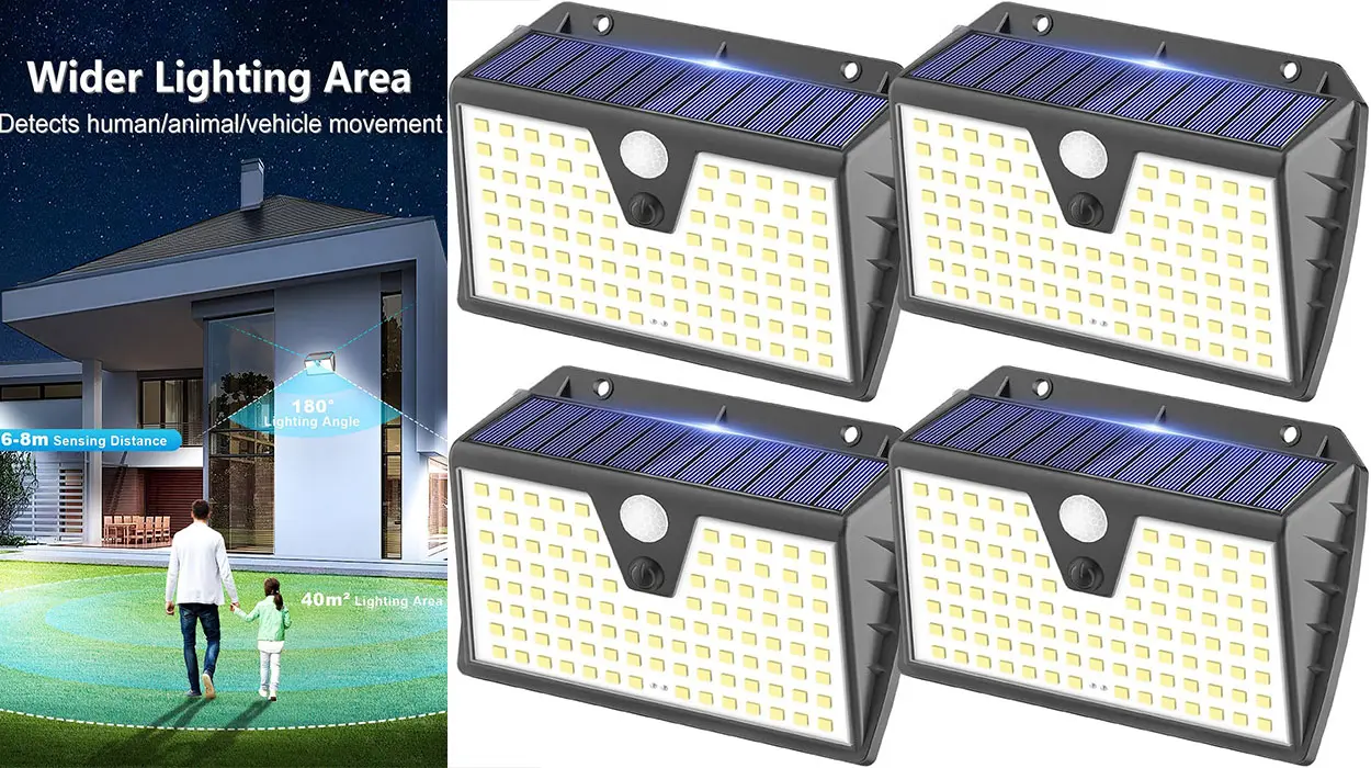 Chollo Pack SEZAC de 4 luces solares de exterior 