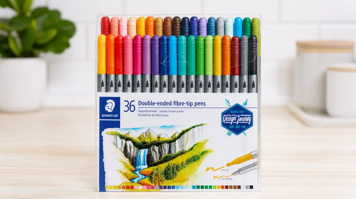Pack x36 rotuladores Staedtler Design Journey de doble punta