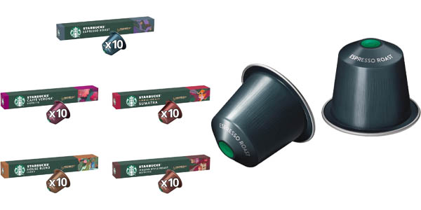 Pack de 100 cápsulas de café Starbucks Discover Variety para Nespresso