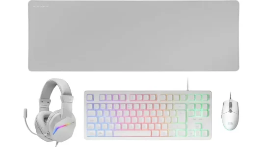 Pack de teclado, ratón, auriculares y alfombrilla XXL Mars Gaming