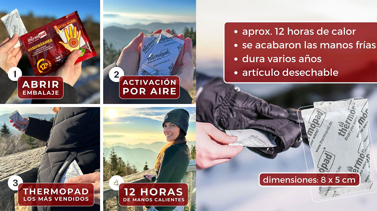 Pack Thermopad de 10 calentadores de manos barato
