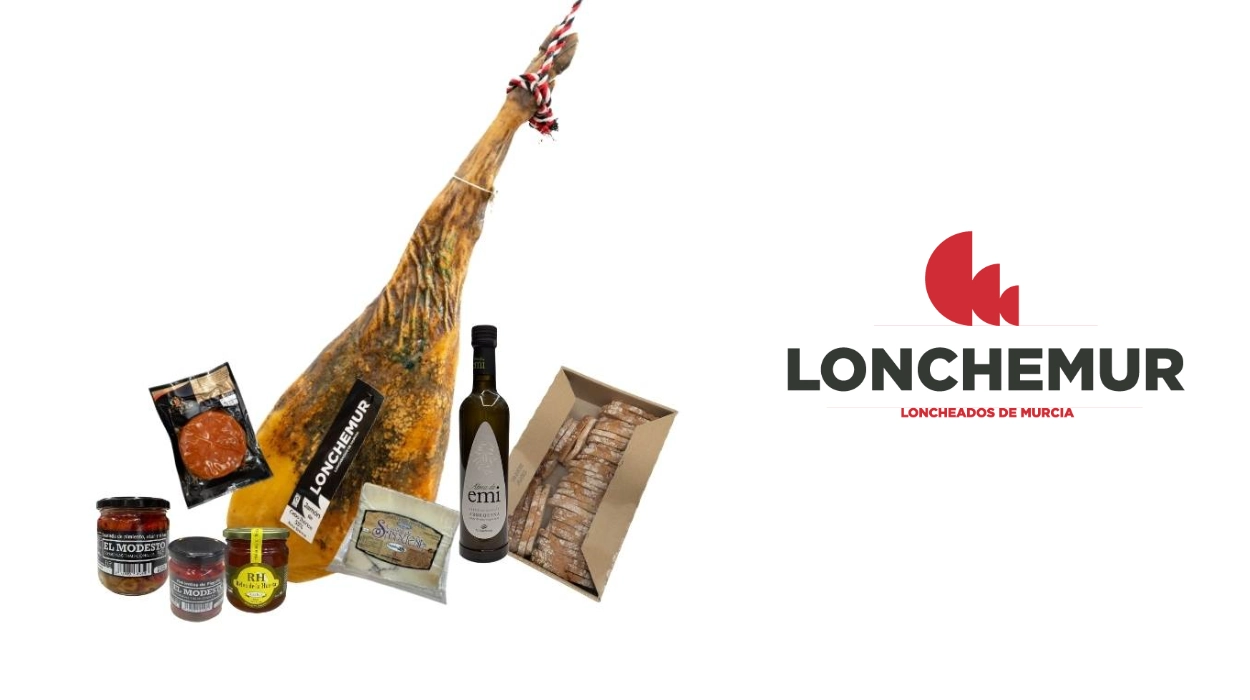 pack trufado Lonchemur con jamón ibérico Cebo 50%, queso trufado, sobrasada, AOVE y otros manjares